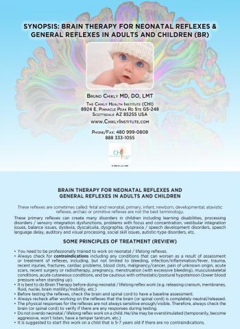 Brain Therapy for Neonatal Reflexes and General Reflexes in Adults and Children (BRB) Flip Booklet